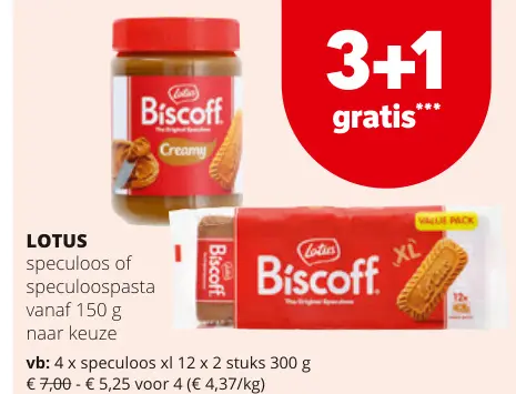Promotie: speculoos of speculoospasta