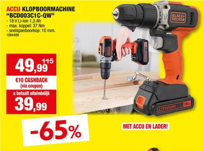 Promotie: Accu klopboormachine