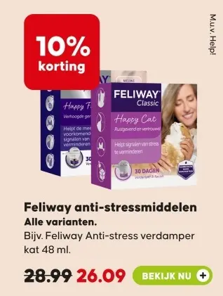 Aanbieding: Feliway anti-stressmiddelen