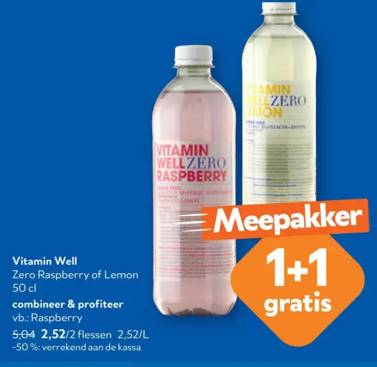 Promotie: Vitamin Well Zero Raspberry of Lemon