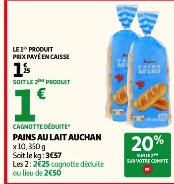 Promotie: Pains au lait