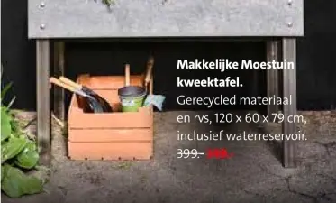 Aanbieding: Makkelijke Moestuin kweektafel
