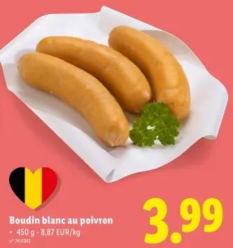 Offre: Boudin blanc au poivron