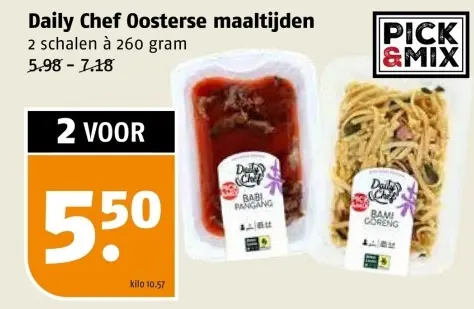 Aanbieding: Oosterse maaltijden