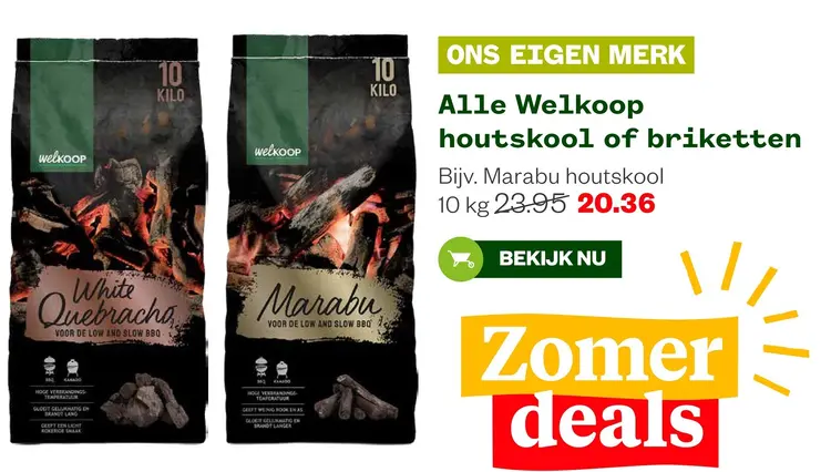 Aanbieding: Alle Welkoop houtskool of briketten
