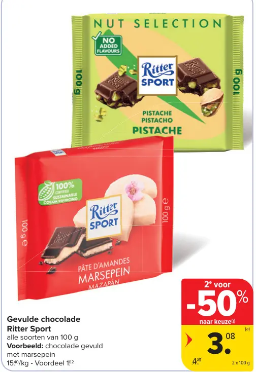 Promotie: Gevulde chocolade