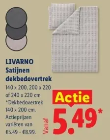 Aanbieding: Satijnen dekbedovertrek