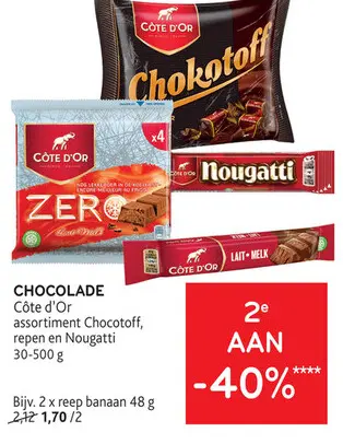 Promotie: Côte d'Or Chocolade