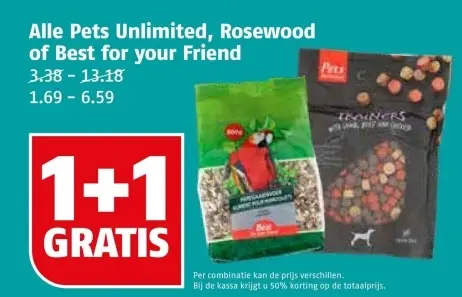Aanbieding: Pets Unlimited, Rosewood of Best for your Friend