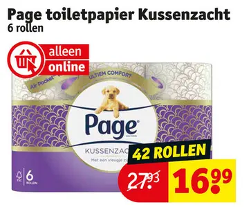 Aanbieding: Page toiletpapier Kussenzacht