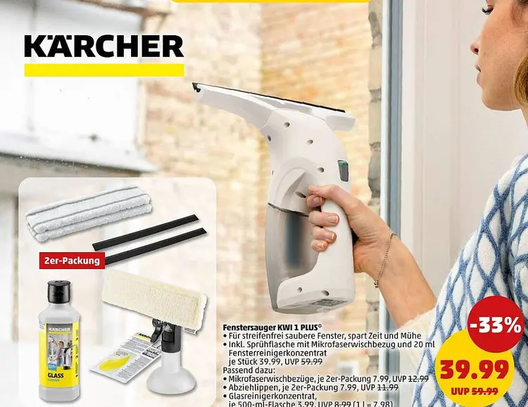 Aanbieding: Fenstersauger KWI 1 PLUS