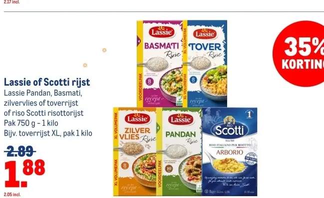 Aanbieding: Lassie of Scotti rijst