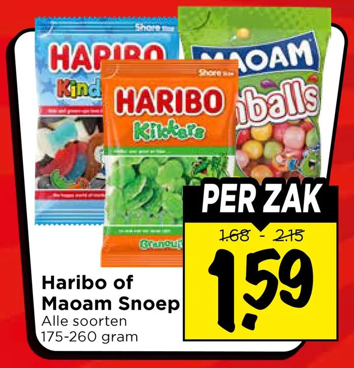 Aanbieding: Haribo of Maoam Snoep