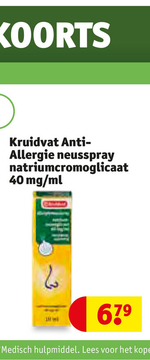 Aanbieding: Kruidvat Anti- Allergie neusspray
