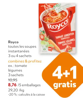Offre: Soupes instantanées