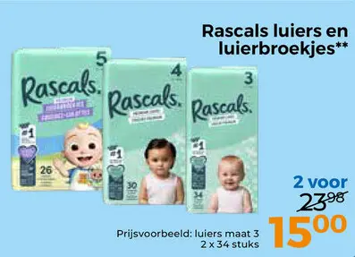 Aanbieding: luiers en luierbroekjes