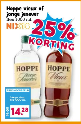 Aanbieding: Hoppe vieux of jonge jenever