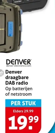 Aanbieding: Draagbare DAB radio