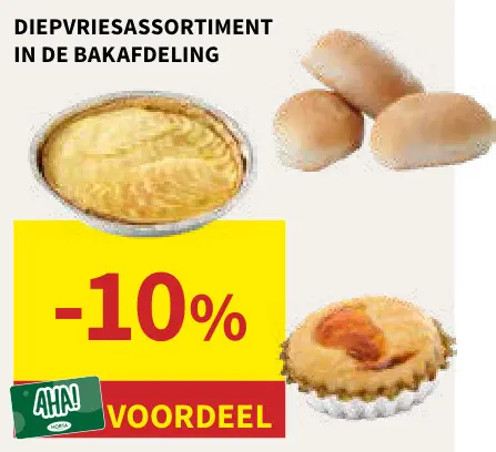 Promotie: Diepvriesassortiment in de bakafdeling