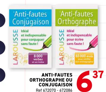 Offre: Anti-fautes Orthographe ou Conjugaison