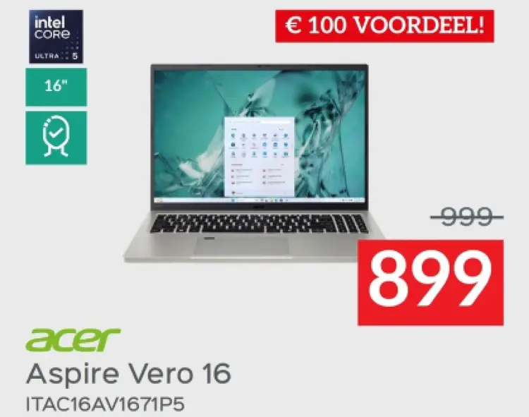 Promotie: Aspire Vero 16
