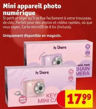 Offre: Mini appareil photo numérique
