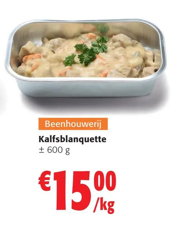 Aanbieding: Kalfsblanquette