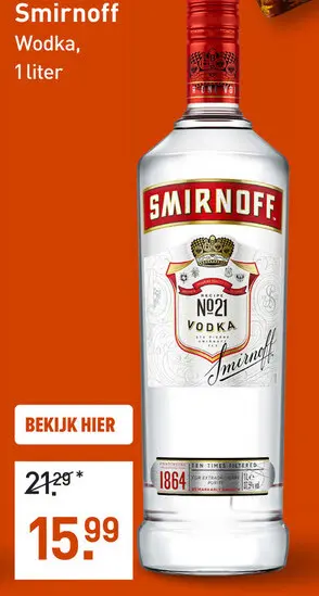 Aanbieding: Smirnoff Wodka