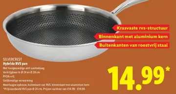Aanbieding: Hybride RVS pan
