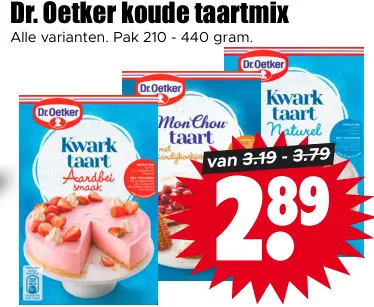 Aanbieding: koude taartmix