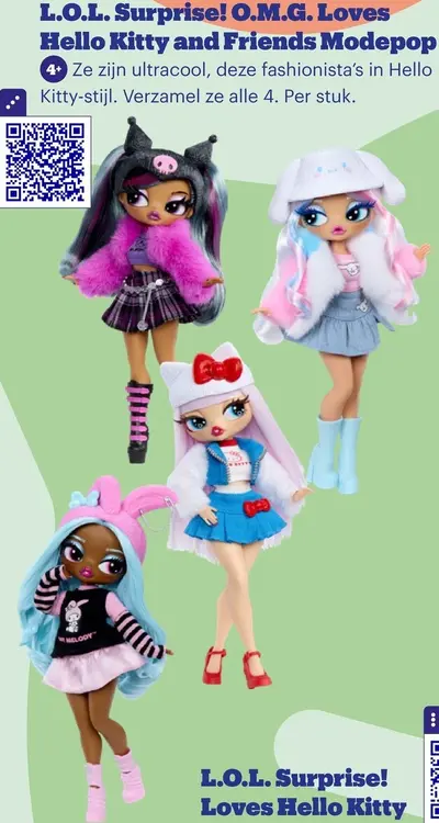 Promotie: O.M.G. Loves Hello Kitty and Friends Modepop