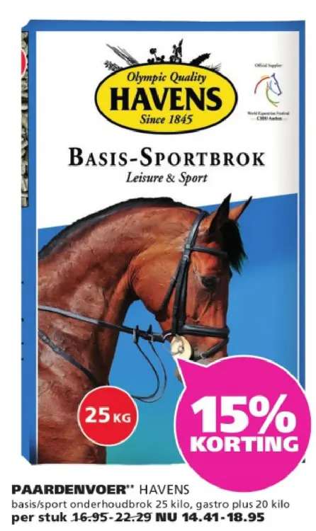 Aanbieding: Paardenvoer Havens