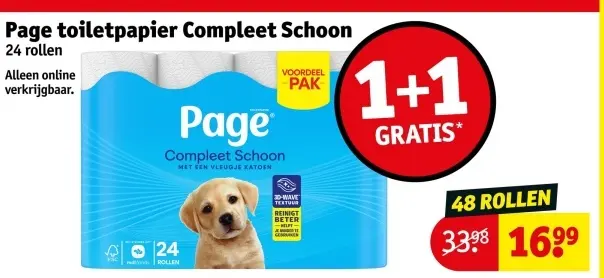 Aanbieding: Toiletpapier Compleet Schoon