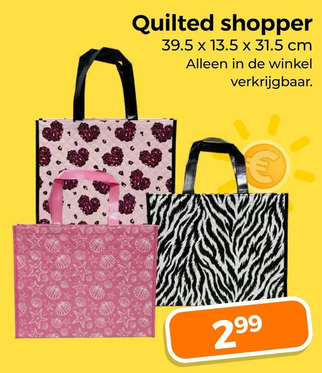 Aanbieding: Quilted shopper