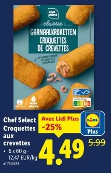Offre: Croquettes aux crevettes