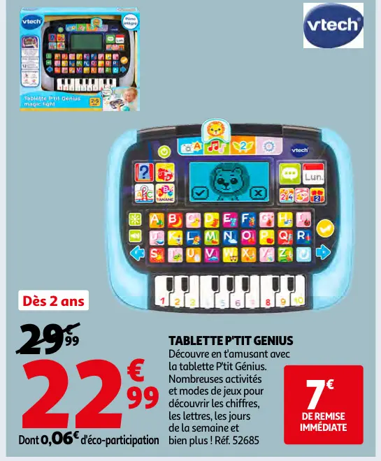 Promotie: Tablette p'tit genius