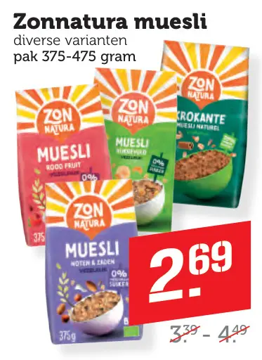 Aanbieding: Zonnatura muesli