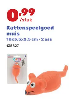 Promotie: Kattenspeelgoed muis