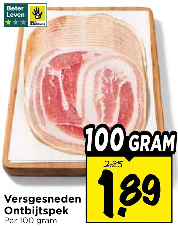 Aanbieding: Versgesneden Ontbijtspek