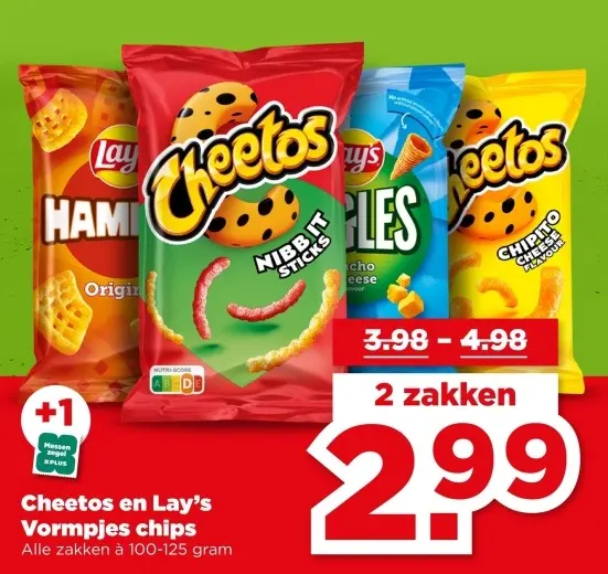 Cheetos en Lay's Vormpjes chips