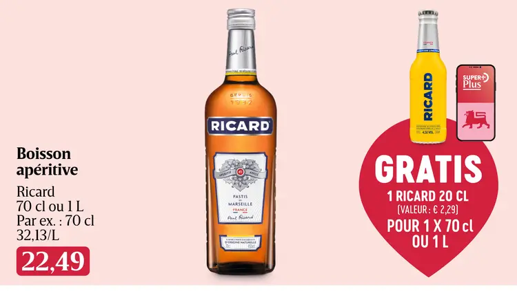 Offre: Boisson apéritive