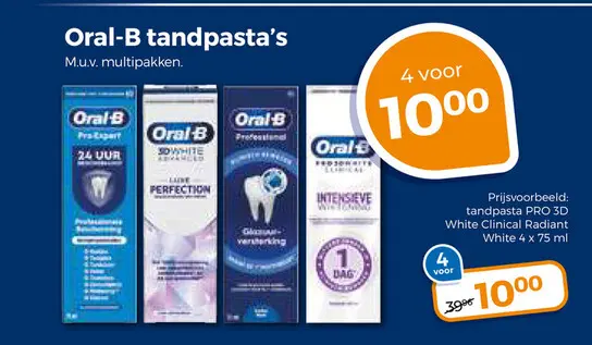 Aanbieding: Oral-B tandpasta's