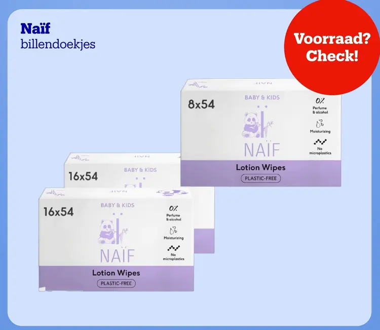 Promotie: Naïf billendoekjes