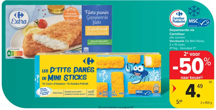 Promotie: Gepaneerde vis