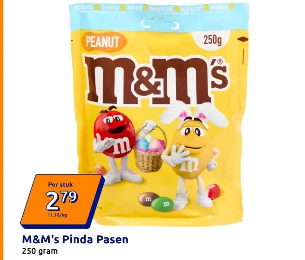 Aanbieding: M&M's Pinda Pasen