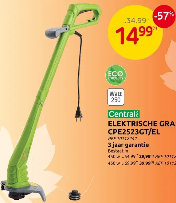 Promotie: Elektrische grastrimmer CPE2523GT/EL