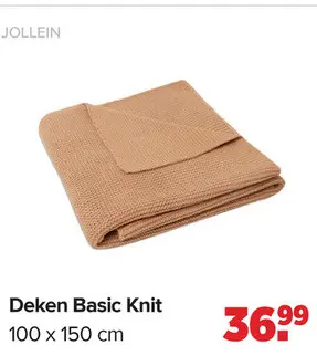 Promotie: Deken Basic Knit