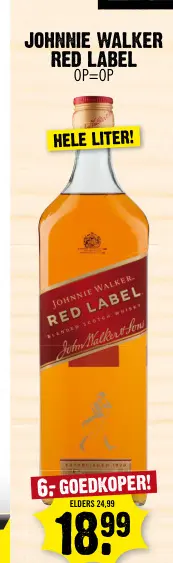 Aanbieding: Johnnie walker red label