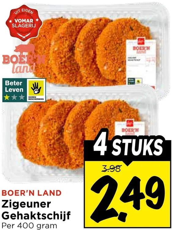 Aanbieding: Boer'n Land Zigeuner Gehaktschijf