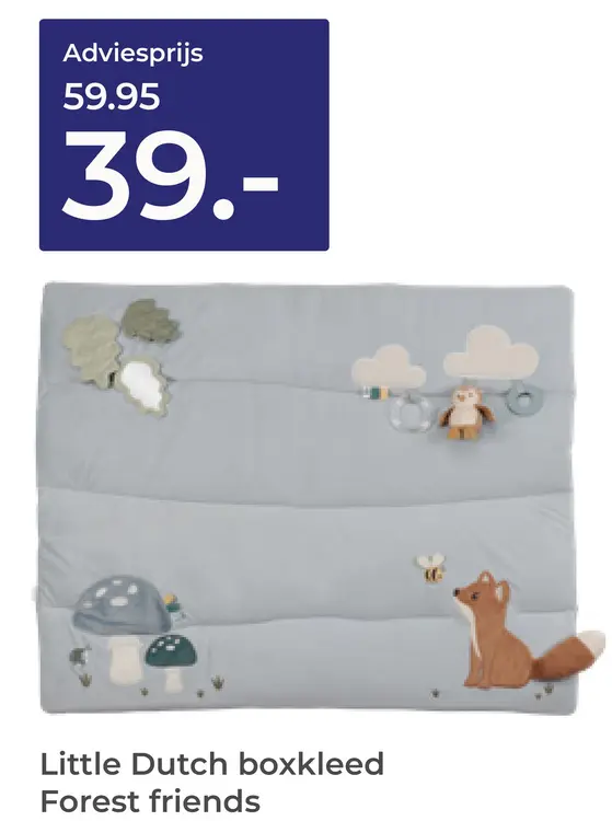 Aanbieding: Boxkleed Forest friends